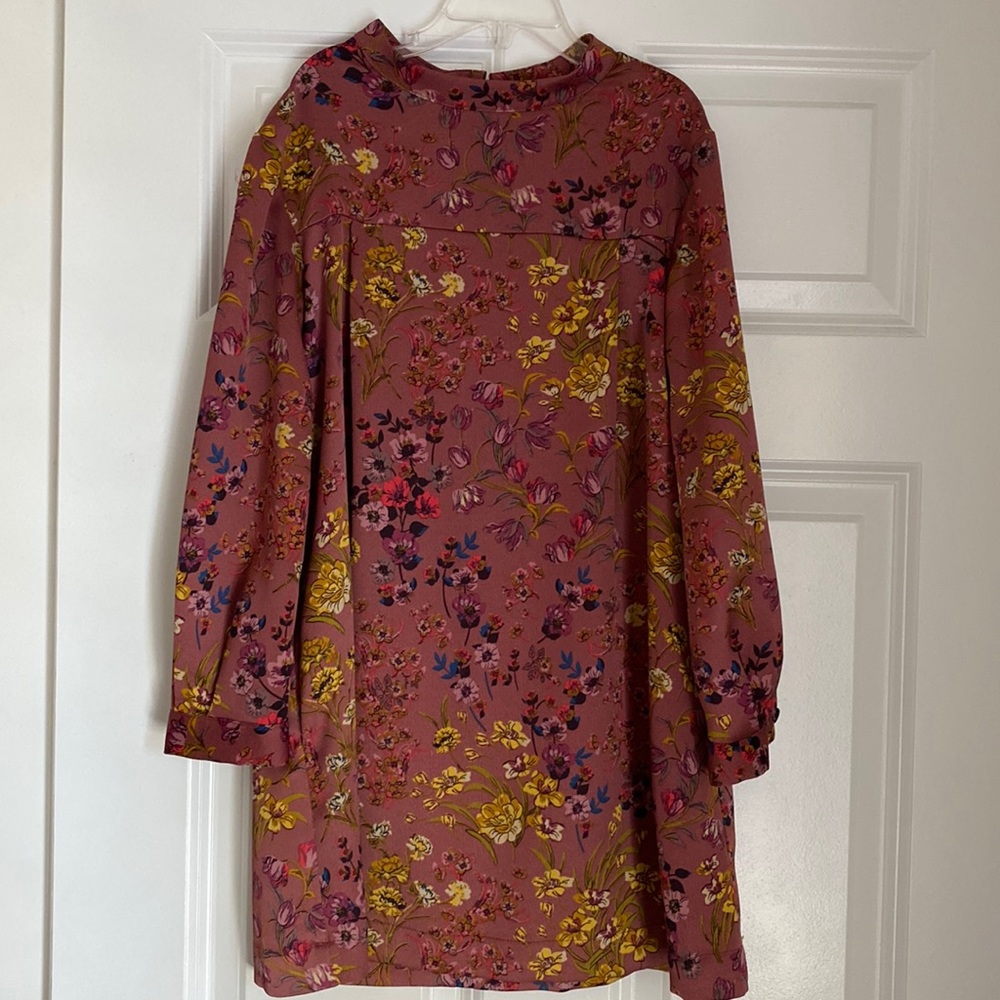 Girls Mauve Zara Smock Dress size 9